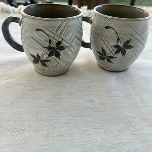 2 Handmade Pottery Mugs